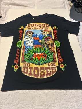 No Problem Pulque La Bebida De Los Dioses Skeleton Graphic T-Shirt Black